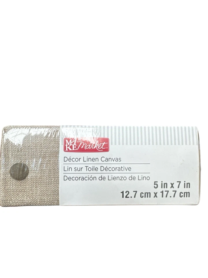 Juego de 2 lienzos de yeso transparentes de lino decorativos 5 x 7 x 2 nuevos precintados Foto 3 de 4