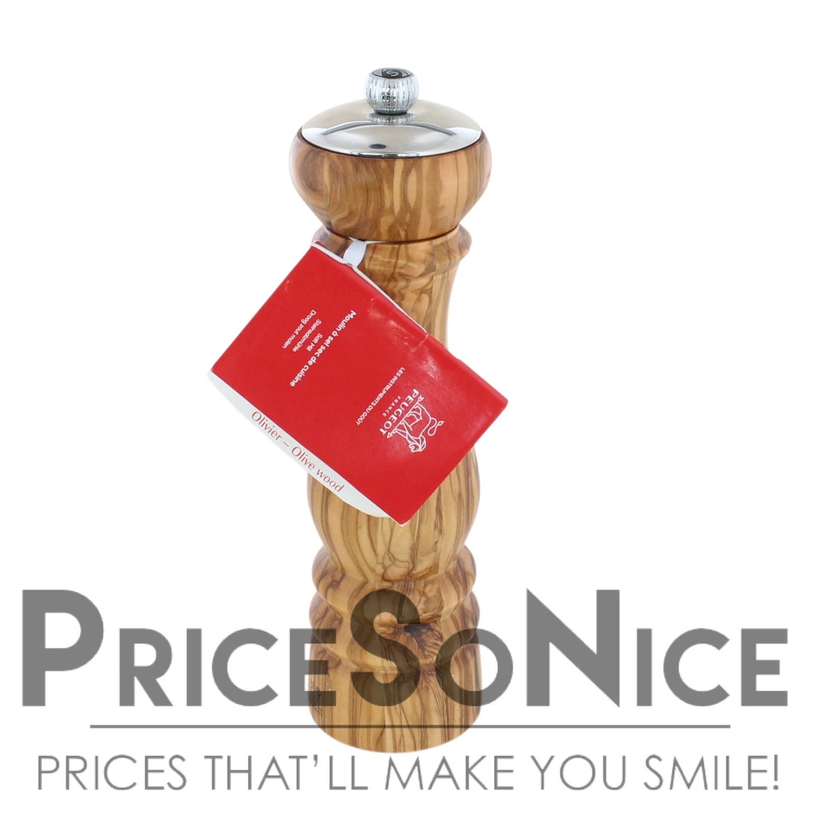 Peugeot Paris Icone Salt Mill, 9", Olivewood