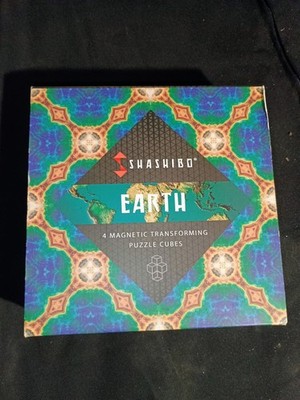 4 SHASHIBO Earth Transforming Rare Earth Magnetic Puzzle Cubes Very Good 
