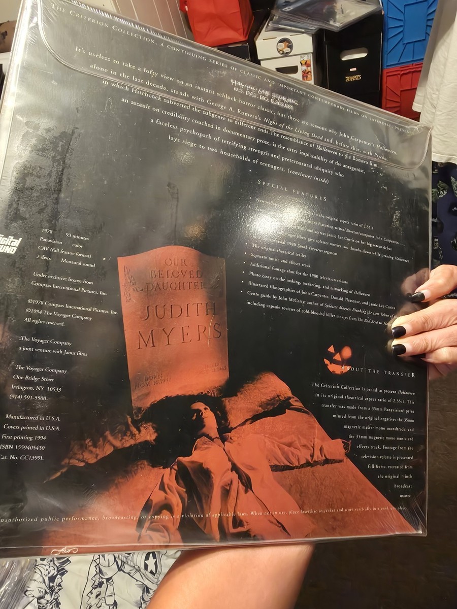 HALLOWEEN SEALED (Laserdisc) 2-Disc WIDESCREEN CAV CRITERION Jamie