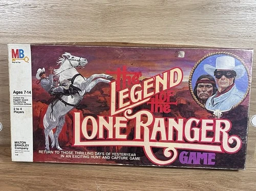 VTG 1980 The Legend Of The Lone Ranger Milton Bradley Board Game 99% Complete