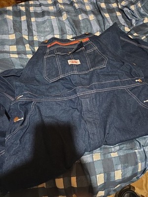 Round House Premium Bib Overall Work Coveralls Denim 40x30