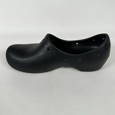 Crocs Gretel Clog Womens 7 Black Slip On Comfort Casual Rubber Shoe No Lining