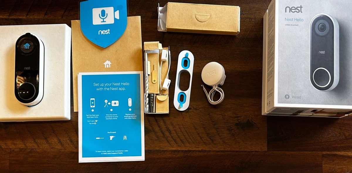 Box Nest Hello Cheap Google Nest Wired Hello Video Doorbell Black