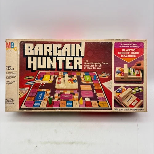 VINTAGE Bargain Hunter COMPLETE Milton Bradley 1981 Shopping Game