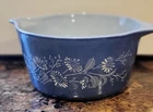 Vintage Blue Pyrex Colonial Mist 473-B Casserole Dish No Lid