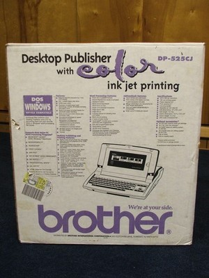 BROTHER DP-525CJ INK JET COLOR DESKTOP PUBLISHER COMPLETE IN BOX