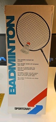 New Badminton set, Sportscraft, 4 Rackets , 61 Inch Tall Net ,2 ShuttleCocks
