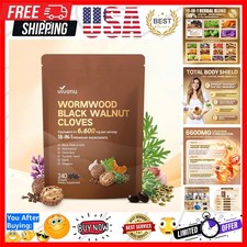 18-in-1 Black Walnut Wormwood Cleanse for Humans, 80 Day Supply, Serving, Rap...