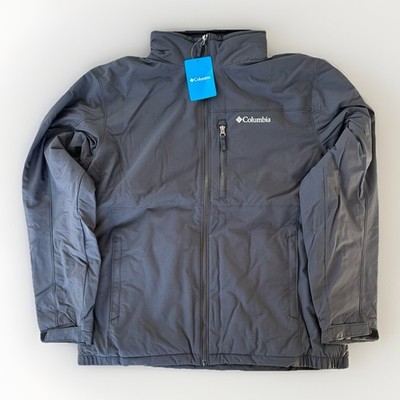 Columbia Northern Utilizer Jacket Men s L Black Water-Resistant Fleece Lined NWT