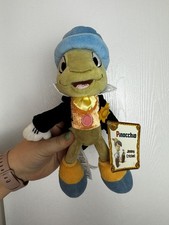 Disney Store Pinocchio Jiminy Cricket 9" Plush Bean Bag Stuffed Animal