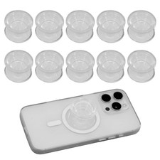 10 Pcs Expandible Collapsible Mobile Phone Grip Stand Holder, Transparent