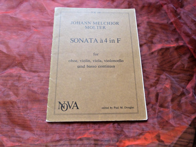 JOHANN MOLTER Sonata á 4 in F for Oboe violin viola violoncello basso continuo