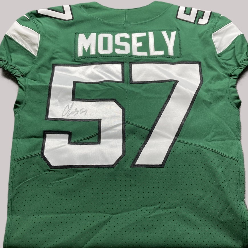 CJ Mosley Autographed Signed New York Jets C J Mosley AUTHENTIC On-Field Nike NFL Jersey Includes COA 