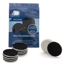  2" PRO Felt Polishing Pads for Cerium Oxide ing, Scratch Removal and 