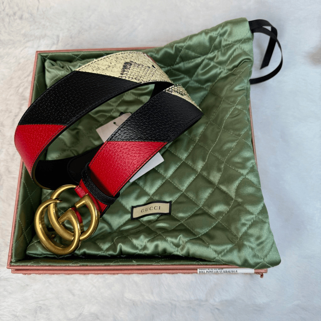 Gucci Gg Marmont Wide Belt In Black image 6