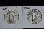 1925 & 1925 P Standing Liberty Quarter Lot - 90% Silver quarters