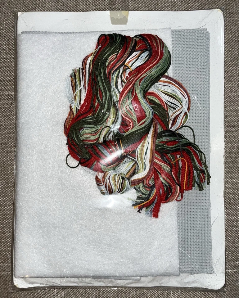 Dimensions Counted Cross Stitch Early Snow Cardinals Stocking 8738 NEW Sealed - Image 2 of 2