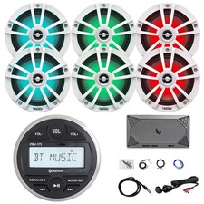 JBL PRV-175 Gauge Style Digital Media Receiver, 6x 6.5" 225W Speakers, Amplifier