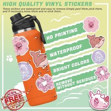 Christmas Water Bottle Stickers 100 Pcs Kids Vinyl Waterproof Laptop Skateboard