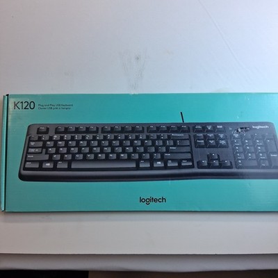 Logitech - K120 Full-size Wired Membrane Keyboard for PC