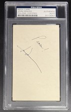 John Denver Peace Signed Autograph PSA/DNA Slabbed Encapsulated 3x5 Card COA