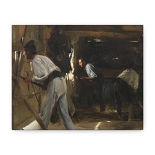 Antonio Fillol Granell (1870-1930) The Defence of the Hut 1895 - Canvas Wall Art