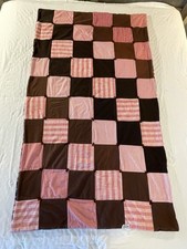 Handmade Patchwork Quilt Throw Lap Blanket Cotton Flannel Mixed Fabric 40x70
