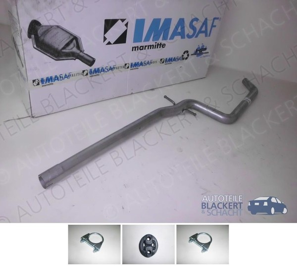 Imasaf Auspuff Mittelrohr +Anbauteile für Seat Altea+Xl+Leon+Toledo 1.6+1.9 TDI-image