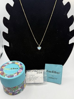 Fizz & Rizz Lucky Box - Heart Pendant Necklace Cubic Zirconia Gold