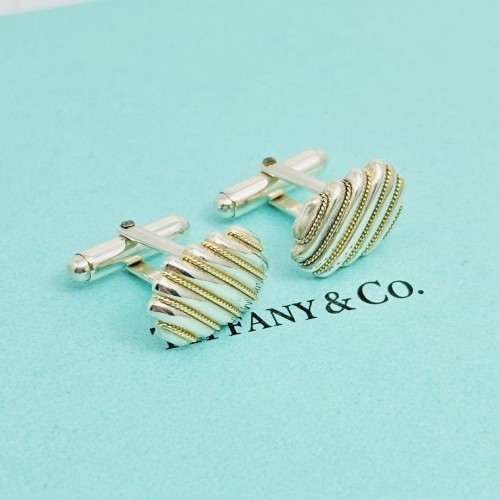 Tiffany cufflinks combination Silver 925 750 twisted line EX Tiffany cufflinks combination Silver 925 750 twisted line EX