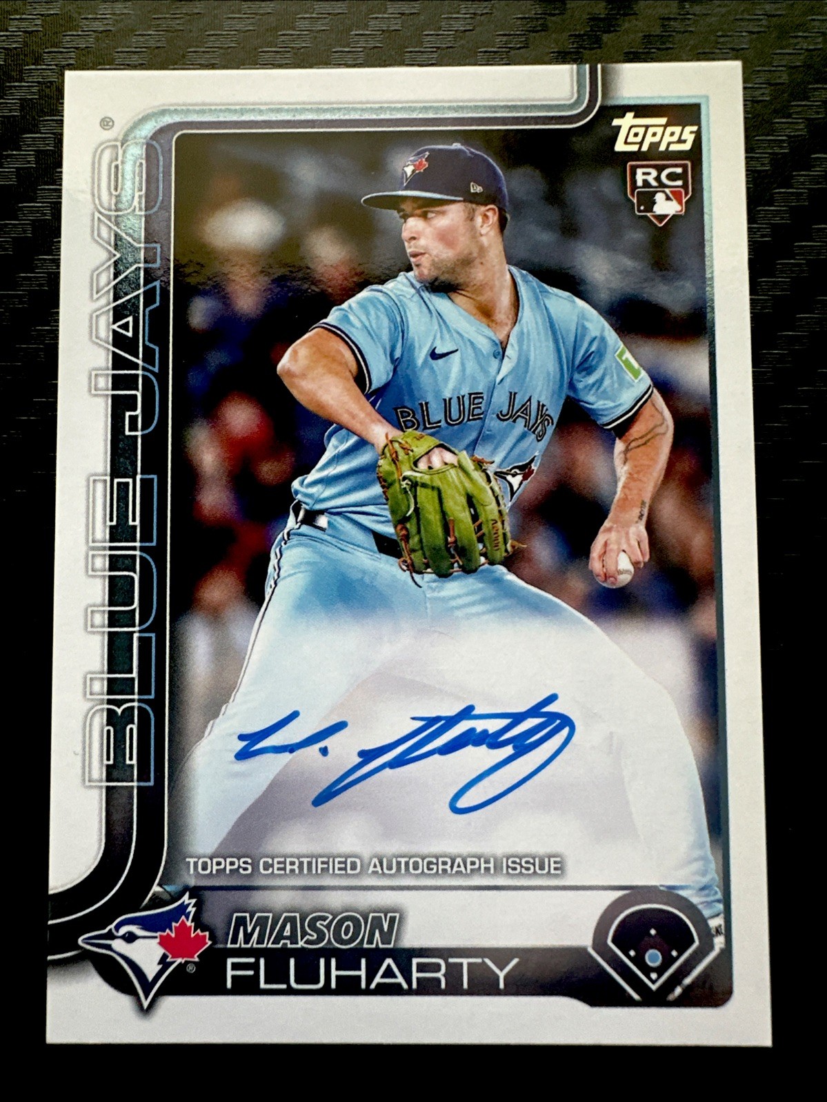 Mason Fluharty 2025 Topps Update REAL ONE AUTOGRAPH RC AUTO ON CARD Rookie