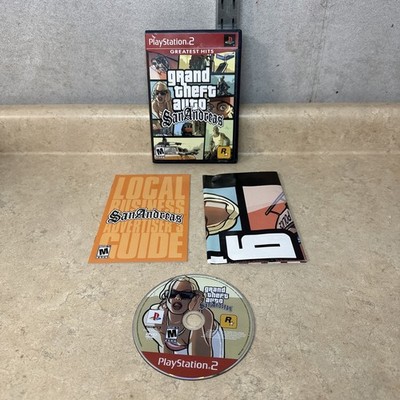 Grand Theft Auto San Andreas PlayStation 2 PS2 Complete Map Greatest Hits