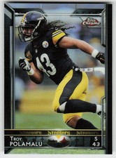 2015 Topps Chrome Mini #70 Troy Polamalu FOOTBALL Pittsburgh Steelers