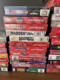 Sega Genesis Bulk Lot Of 49 In Box Games Tested Various Condition