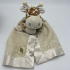 Baby Aspen Safari Giraffe Satin Trim Rattle Soft Security Blanket/Lovey