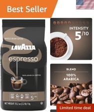 100% Arabica Espresso Whole Bean Coffee, 2.2 lb Bags for Ideal Brews 12.27 per pound