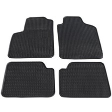 SET 4 TAPPETINI AUTO COMPATIBILI CON 500 GOMMA NERA COD. KA8431 	