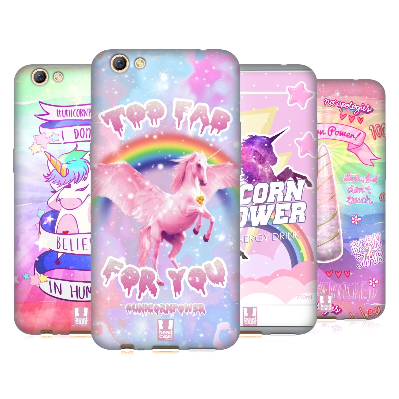 HEAD CASE DESIGNS UNICORN POWER! SOFT GEL CASE FOR OPPO PHONES