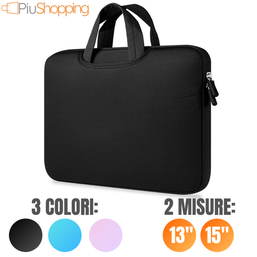 CUSTODIA BORSA VALIGETTA PORTA PC MACBOOK COMPUTER PORTATILE NOTEBOOK 13\