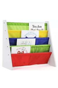 Kids Wood Book Rack Storage Bookshelf