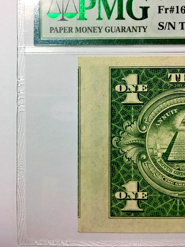 $1 - 1935D Silver Certificate 🛑 FIRST PRINT MISALIGNMENT ERROR 🛑 PMG 64 ✔ - Image 3 of 3