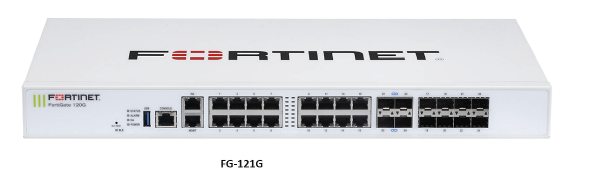 Fortinet FortiGate FG-121G 18xGE RJ45 ports 8 x GE SFP 4 x 10GE
