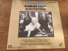 Barbary Coast Laserdisc Movie Walter Brennan Used