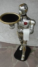 Kellner Butler Roboter Statue Figur Robot Skulptur Diener Groß Film Deko  