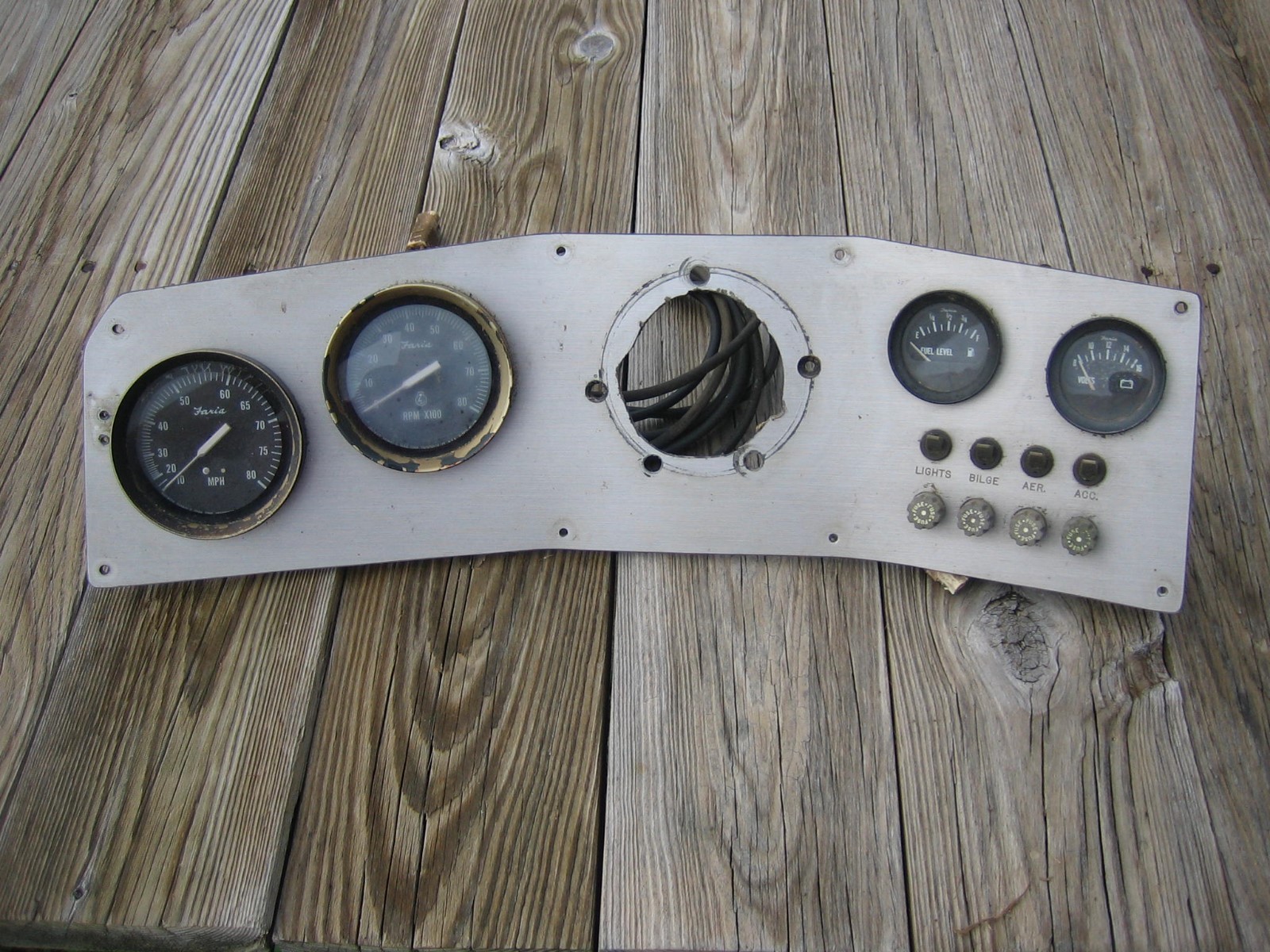 Marine Dash Panel With Faria Gauges From 1980s Agressor Ski Boat eBay