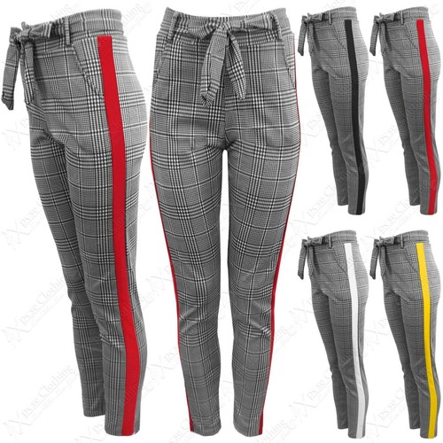 WOMENS LEGGINGS TIE WAIST PANTS | eBay