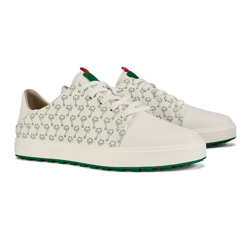 Olukai Wailea Bright White / Palm Women’s Leather Golf Shoes Size 6.5