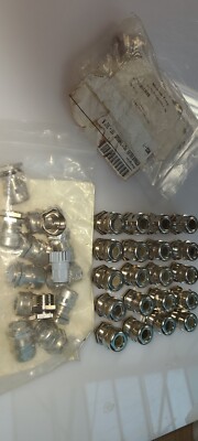 Mencom MCG-11 Nickel Plated Cable Gland Connector New Open Box