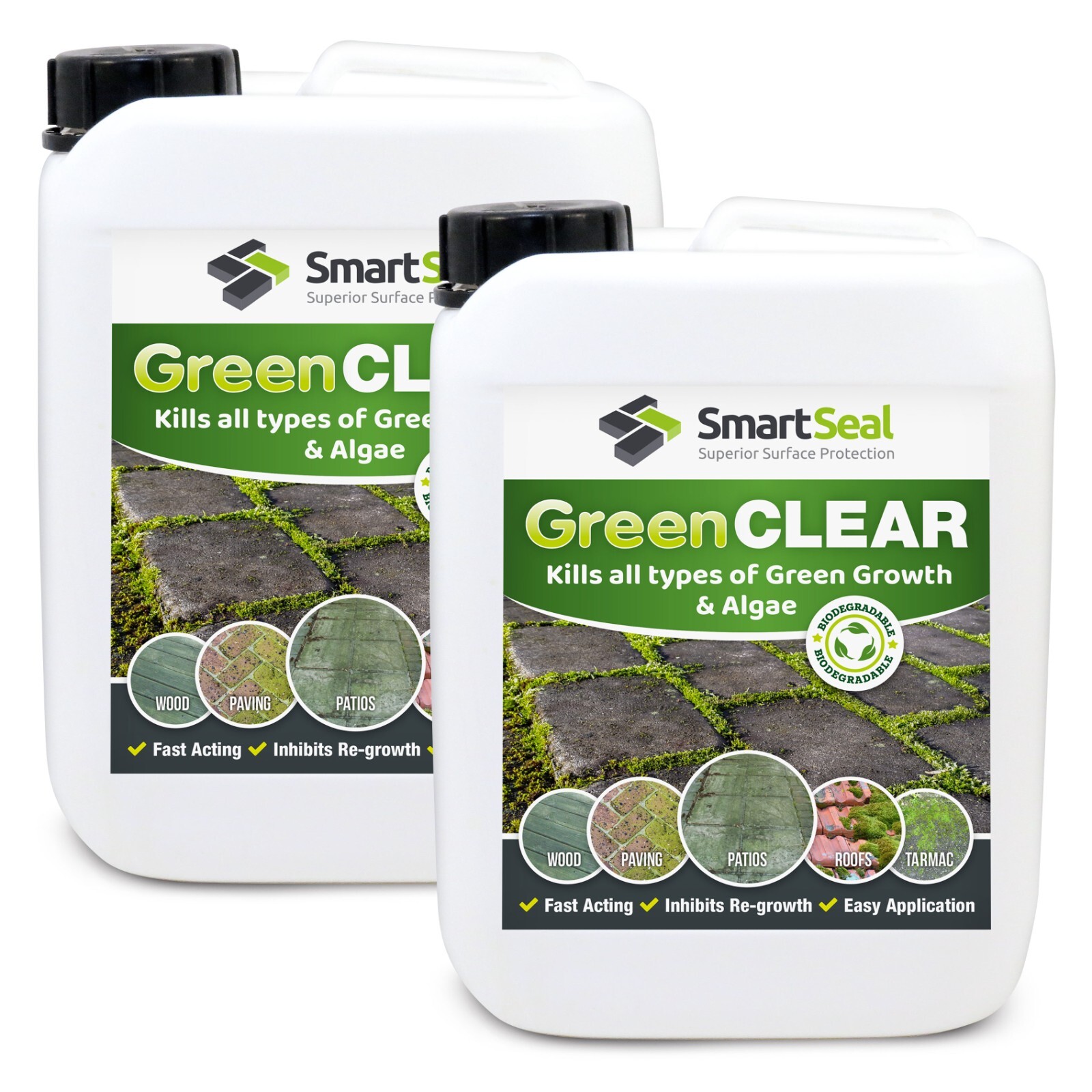 Roof Biocide Green Clear - For Clay Slate Stone & Concrete Tile 3 x 5L Bundle - Image 3